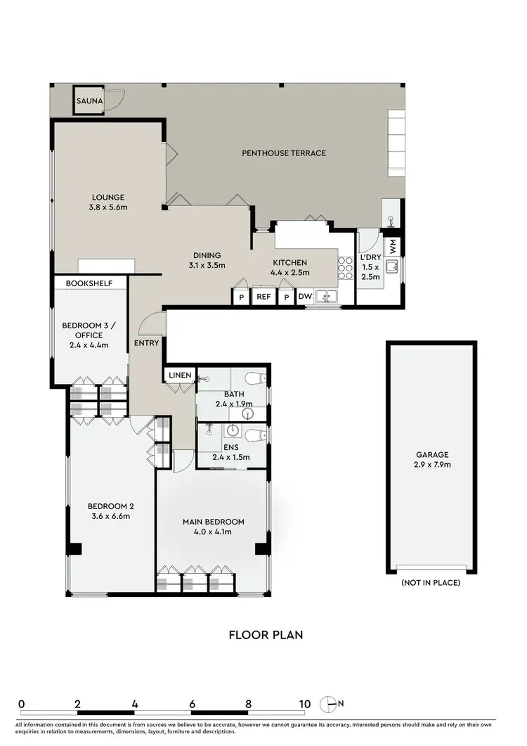 Floorplan of Homely unit listing, Penthouse1/6 Croydon Street, Cronulla NSW 2230