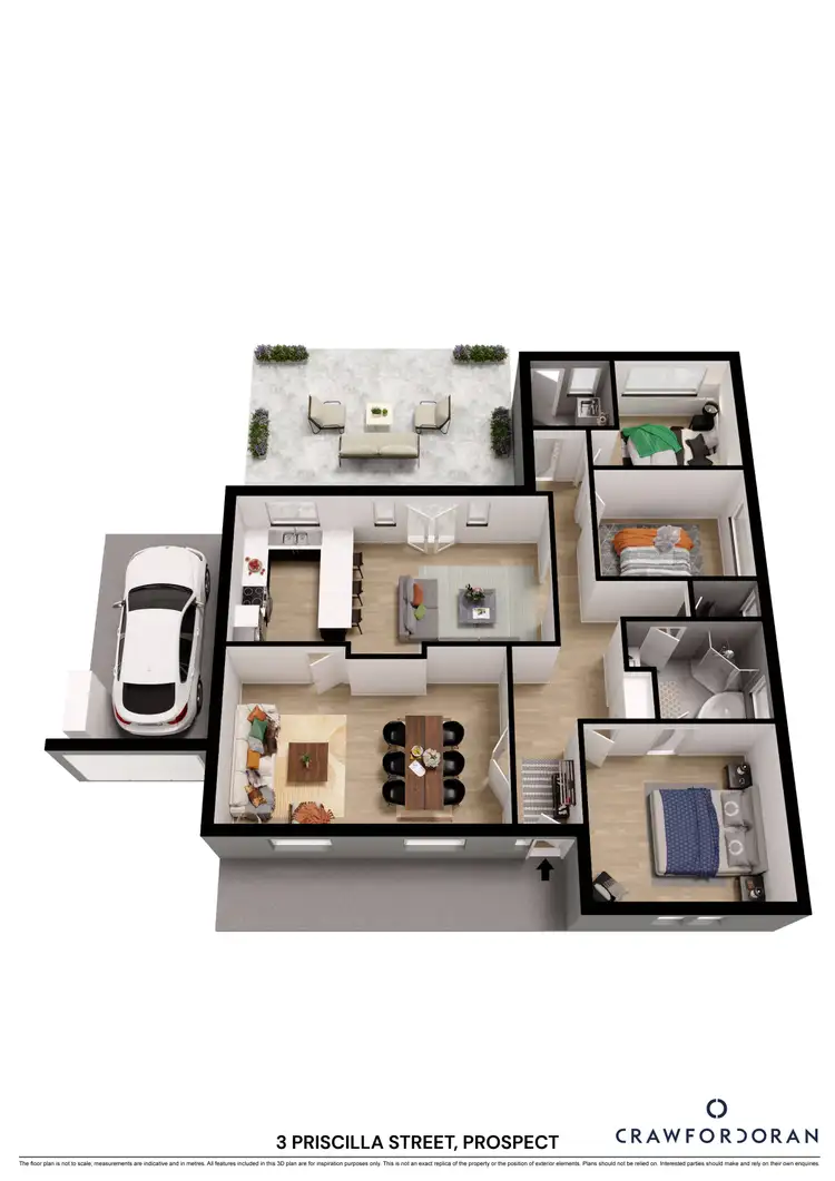 Floorplan of Homely house listing, 3 Priscilla Street, Prospect SA 5082