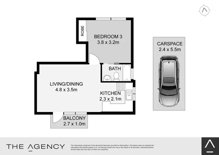 Floorplan of Homely apartment listing, 9/77 Hawthorne Parade, Haberfield NSW 2045