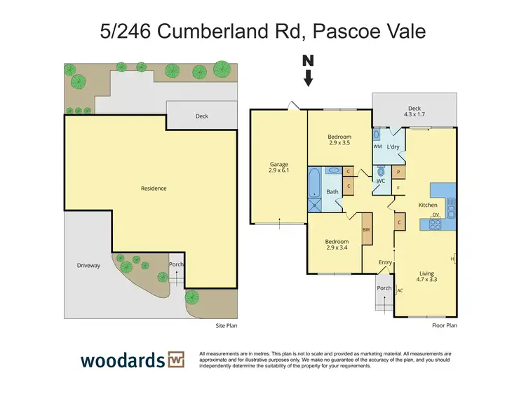 Floorplan of Homely unit listing, 5/246 Cumberland Road, Pascoe Vale VIC 3044