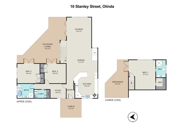 Floorplan of Homely house listing, 10 Stanley Street, Olinda VIC 3788