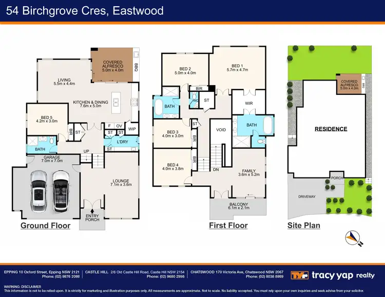 Floorplan of Homely house listing, 54 Birchgrove Crescent, Eastwood NSW 2122