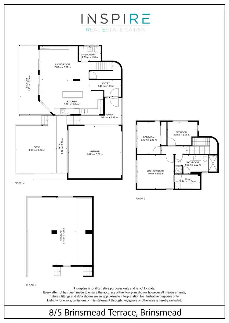 Floorplan of Homely townhouse listing, 8/5 Brinsmead Terrace, Kanimbla QLD 4870