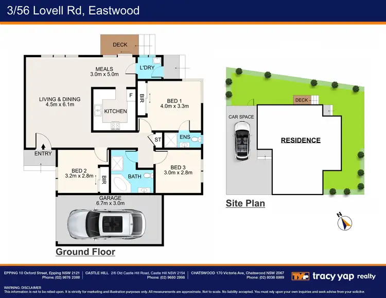 Floorplan of Homely villa listing, 3/56 Lovell Road, Eastwood NSW 2122