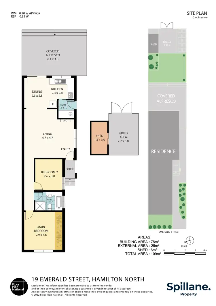 Floorplan of Homely house listing, 19 Emerald Street, Hamilton North NSW 2292