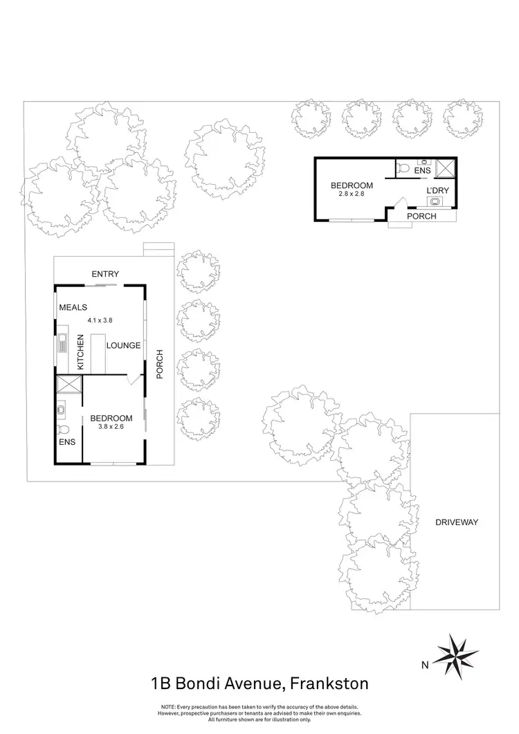 Floorplan of Homely house listing, 1B Bondi Avenue, Frankston VIC 3199