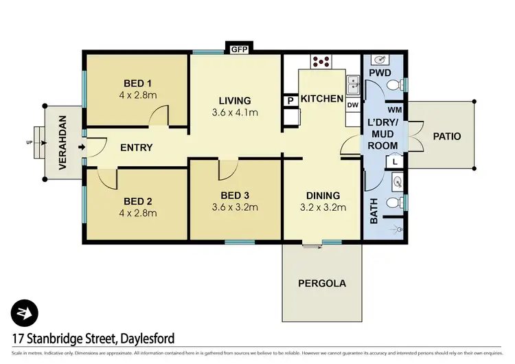Floorplan of Homely house listing, 17 Stanbridge Street, Daylesford VIC 3460