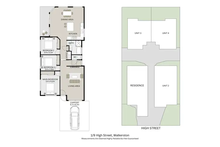 Floorplan of Homely unit listing, 1/9 High Street, Walkerston QLD 4751