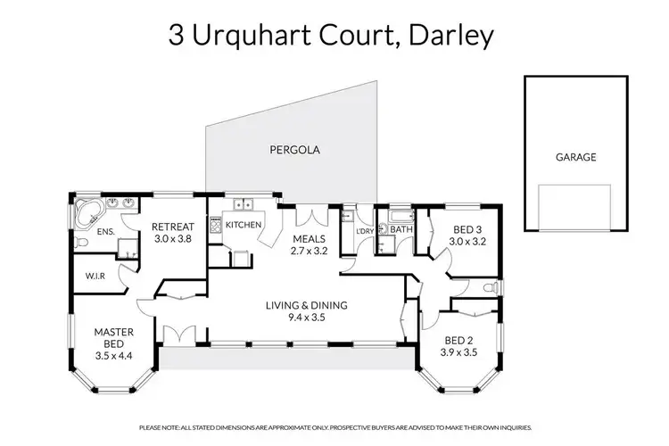 Floorplan of Homely house listing, 3 Urquhart Close, Darley VIC 3340