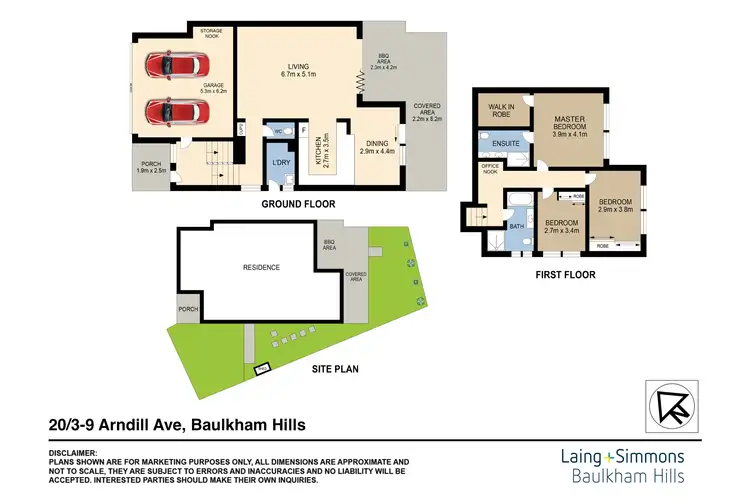 Floorplan of Homely townhouse listing, 20/3-9 Arndill Avenue, Baulkham Hills NSW 2153