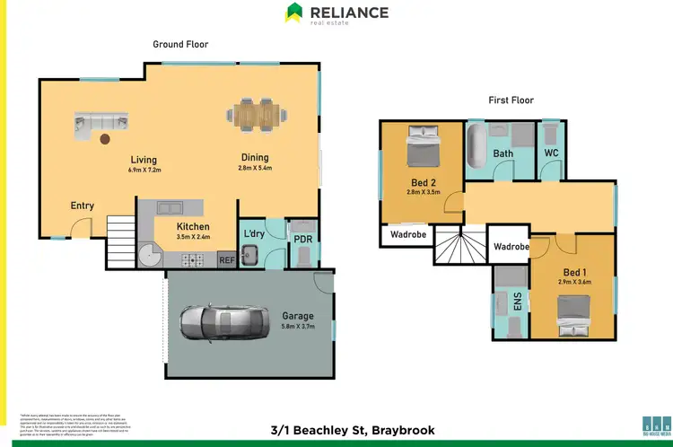 Floorplan of Homely unit listing, 3/1 Beachley Street, Braybrook VIC 3019