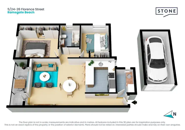 Floorplan of Homely unit listing, 5/24-26 Florence Street, Ramsgate Beach NSW 2217
