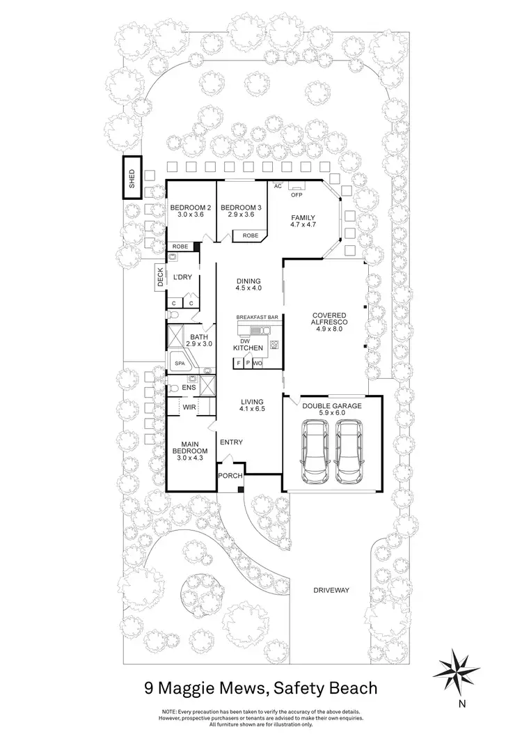Floorplan of Homely house listing, 9 Maggie Mews, Safety Beach VIC 3936