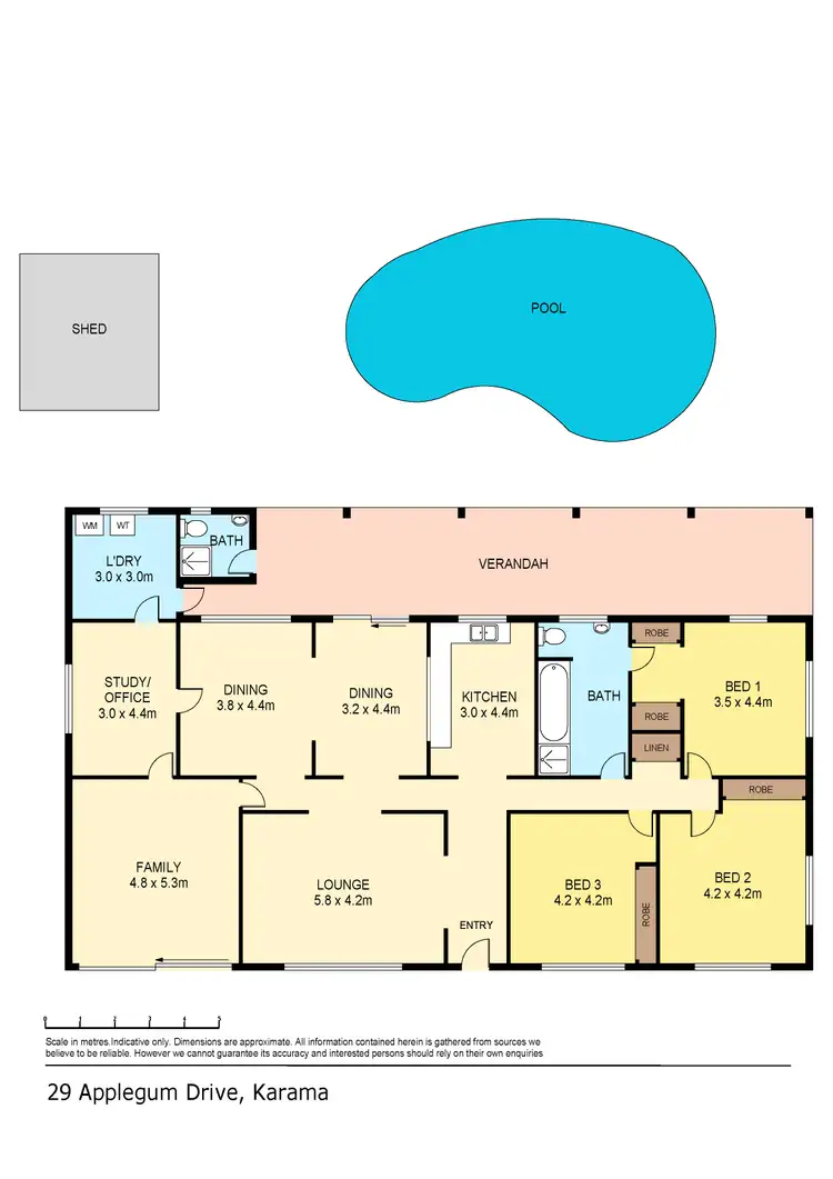 Floorplan of Homely house listing, 29 Applegum Drive, Karama NT 812
