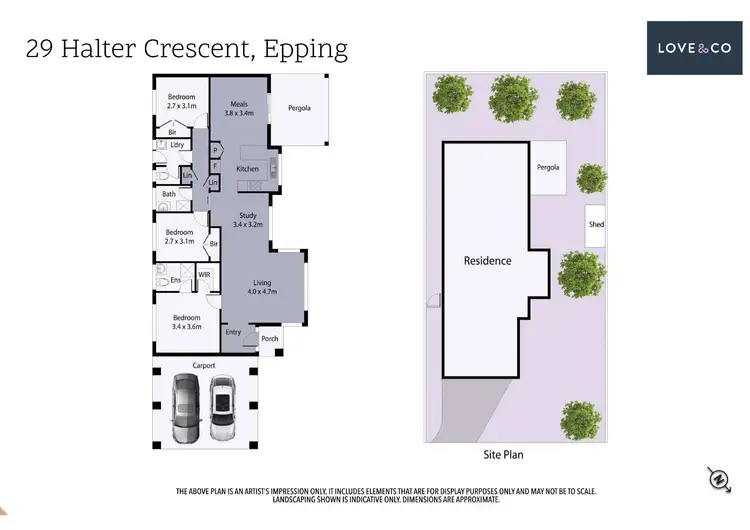 Floorplan of Homely house listing, 29 Halter Crescent, Epping VIC 3076