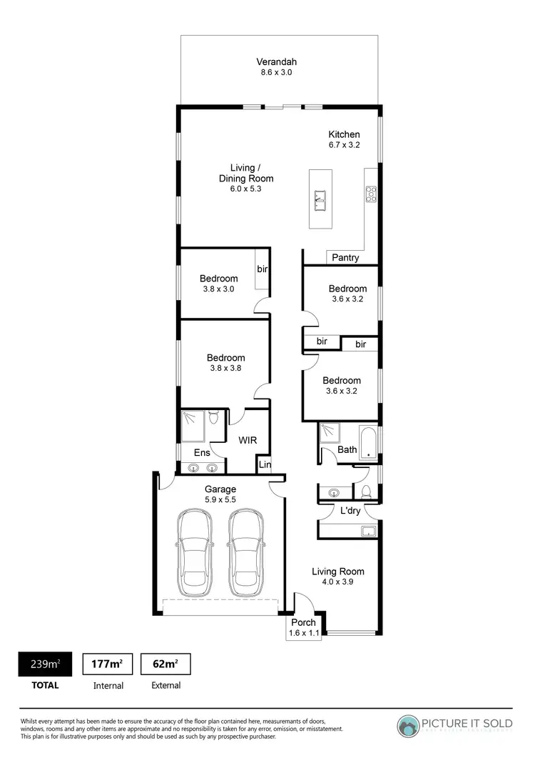 Floorplan of Homely house listing, 52B McKenzie Road, Elizabeth Downs SA 5113
