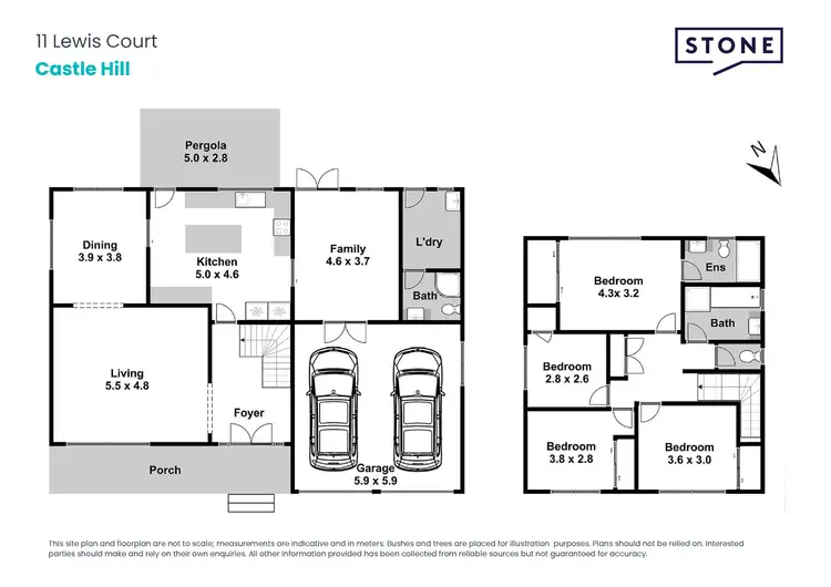 Floorplan of Homely house listing, 11 Lewis Court, Castle Hill NSW 2154