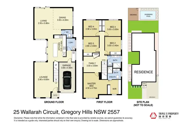Floorplan of Homely house listing, 25 Wallarah Circuit, Gregory Hills NSW 2557
