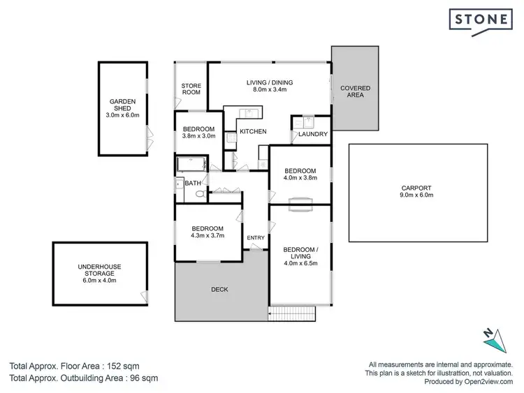 Floorplan of Homely house listing, 8 Pothana Road, Electrona TAS 7054