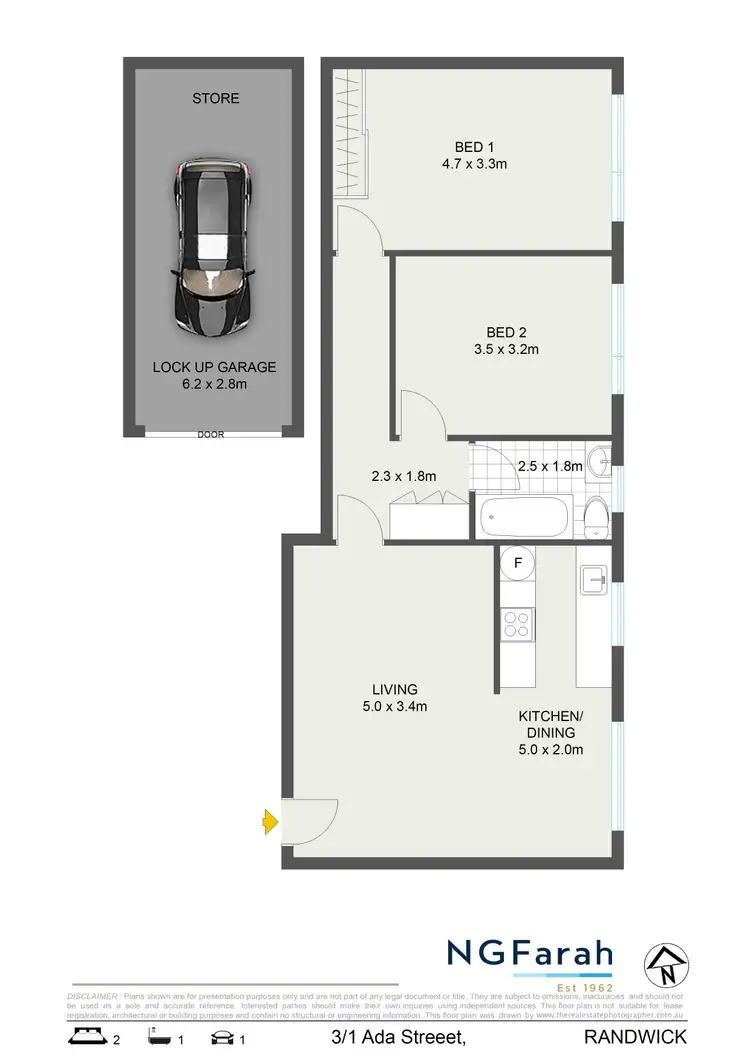 Floorplan of Homely apartment listing, 3/1 Ada Street, Randwick NSW 2031