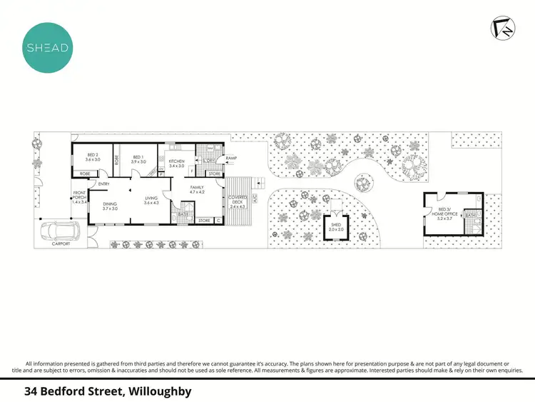 Floorplan of Homely house listing, 34 Bedford Street, Willoughby NSW 2068