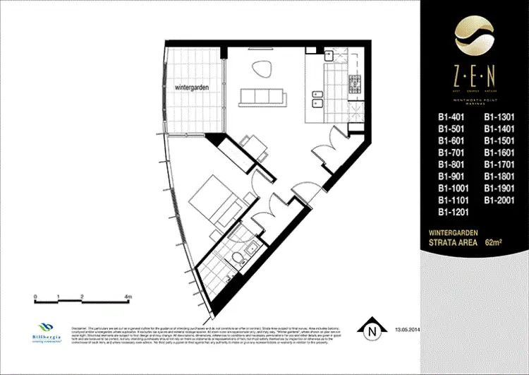 Floorplan of Homely apartment listing, 2301/2 Waterways Street, Wentworth Point NSW 2127