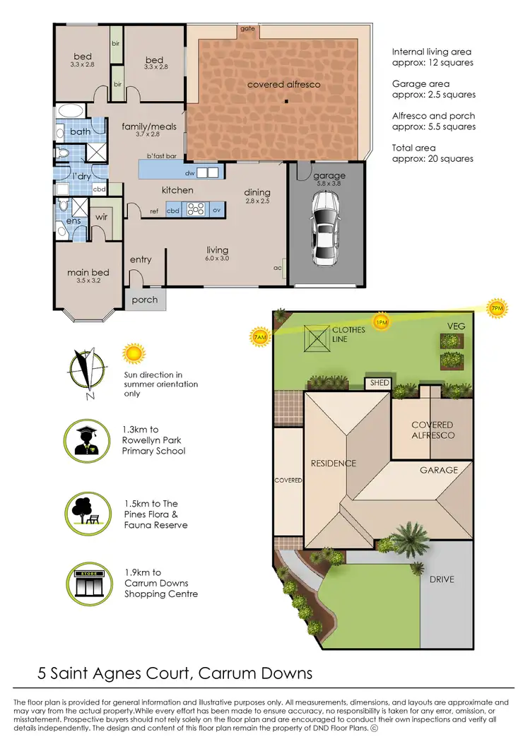 Floorplan of Homely house listing, 8 St Agnes Court, Carrum Downs VIC 3201