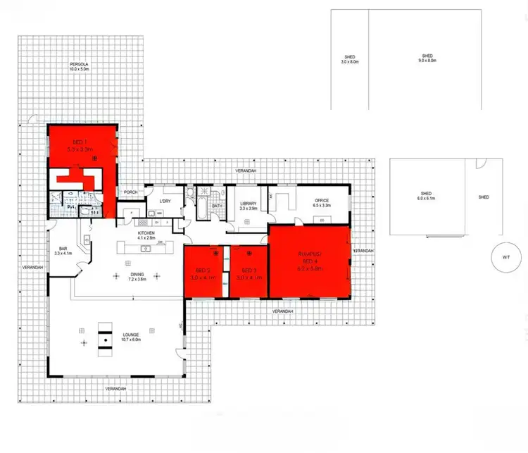 Floorplan of Homely rural property listing, 409 Flagstaff Hill Road, Middleton SA 5213