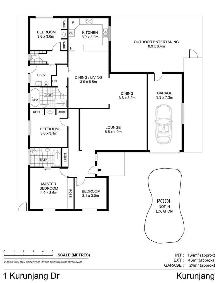 Floorplan of Homely house listing, 1 Kurunjang Drive, Kurunjang VIC 3337