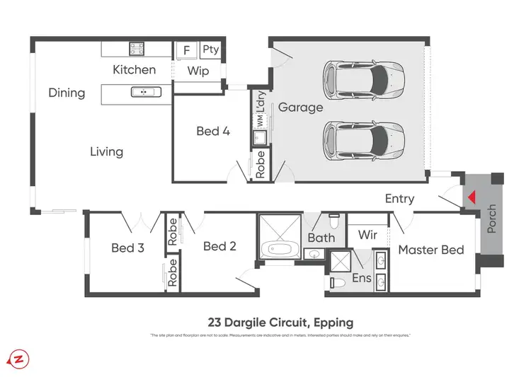Floorplan of Homely house listing, 23 Dargile Circuit, Epping VIC 3076