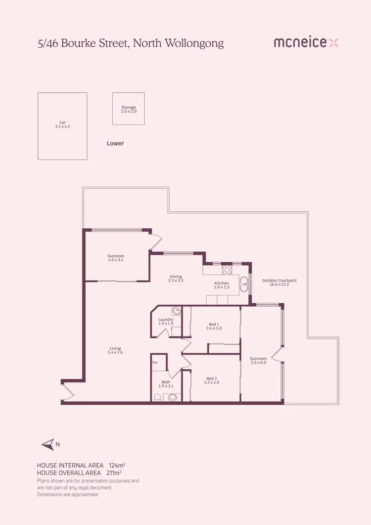 Floorplan of Homely apartment listing, 5/46 Bourke Street, North Wollongong NSW 2500