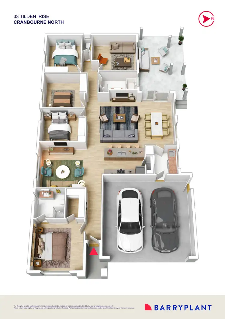 Floorplan of Homely house listing, 33 Tilden Rise, Cranbourne North VIC 3977