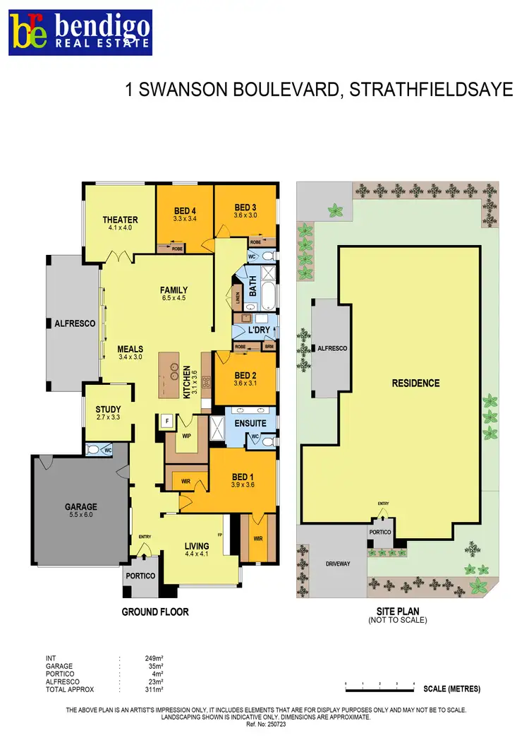 Floorplan of Homely house listing, 1 Swanson Boulevard, Strathfieldsaye VIC 3551