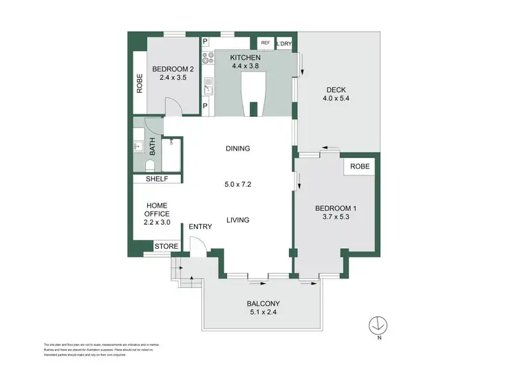 Floorplan of Homely apartment listing, 2/44 Benelong Road, Cremorne NSW 2090