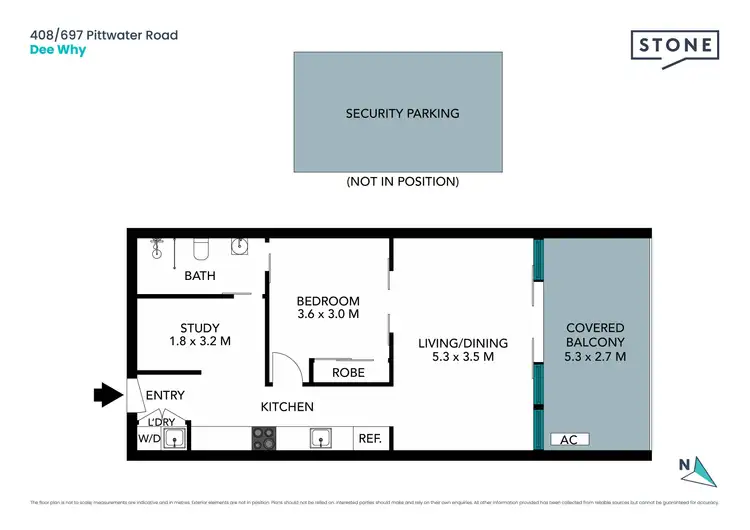 Floorplan of Homely apartment listing, 408/697-710 Pittwater Road, Dee Why NSW 2099