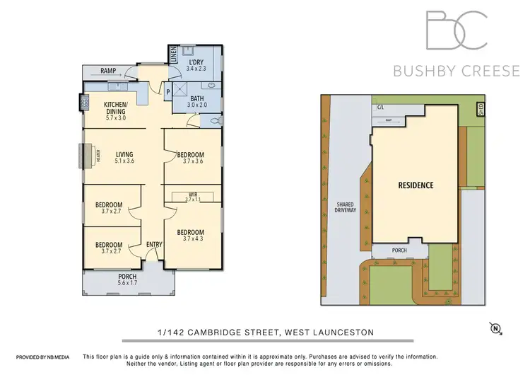 Floorplan of Homely house listing, 1/142 Cambridge Street, West Launceston TAS 7250