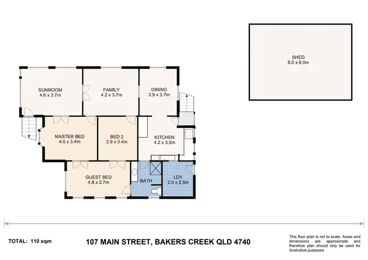 Floorplan of Homely house listing, 107 Main Street, Bakers Creek QLD 4740