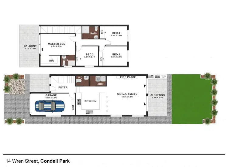 Floorplan of Homely house listing, 14 Wren Street, Condell Park NSW 2200