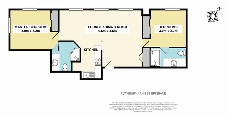 Floorplan of Homely apartment listing, 407/301 Ann Street, Brisbane City QLD 4000