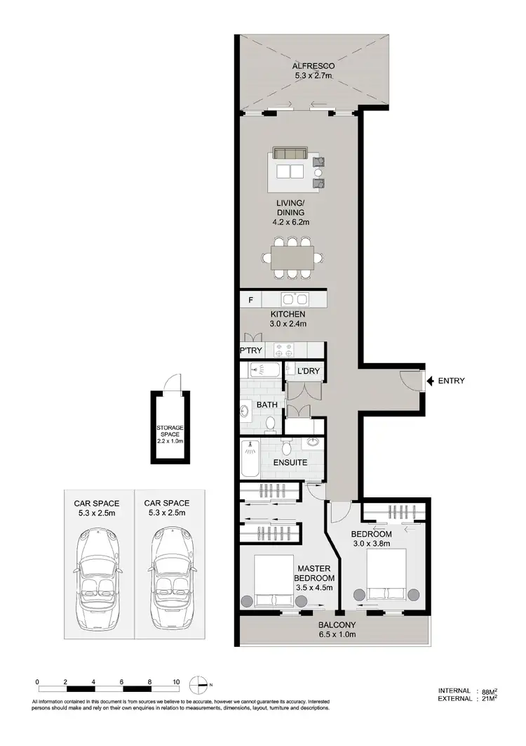 Floorplan of Homely apartment listing, 505/482 The Esplanade, Warners Bay NSW 2282