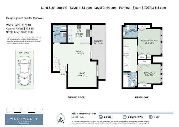 Floorplan of Homely apartment listing, 26/23-27 George Street, Redfern NSW 2016