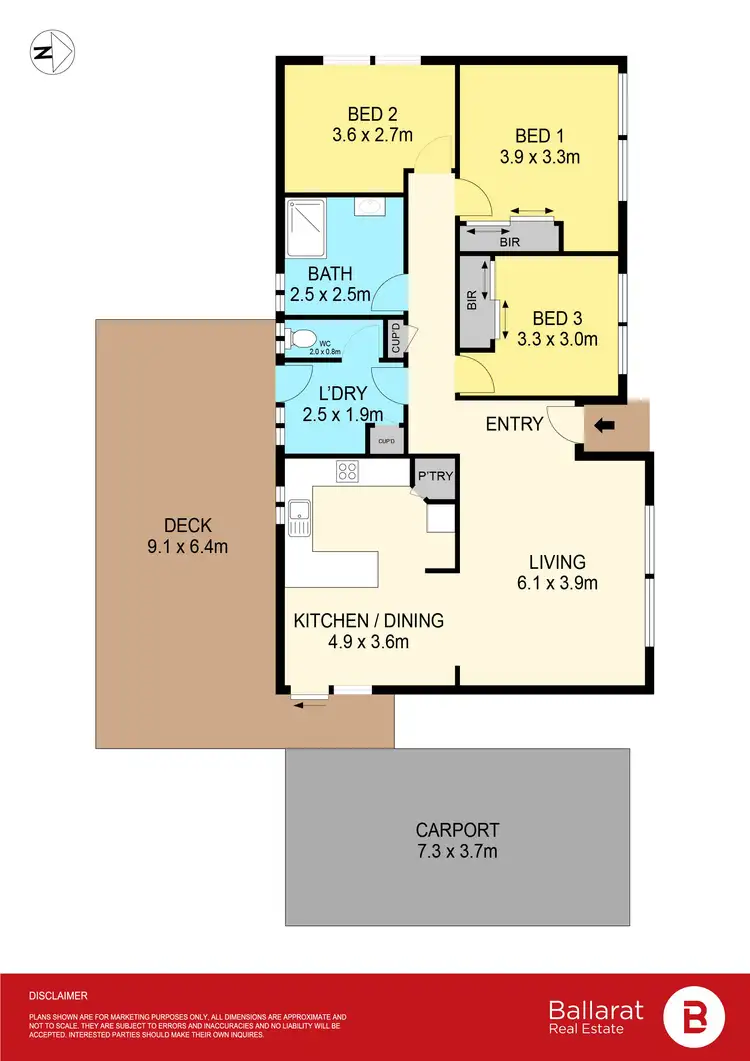 Floorplan of Homely house listing, 27 Burke Street, Beaufort VIC 3373