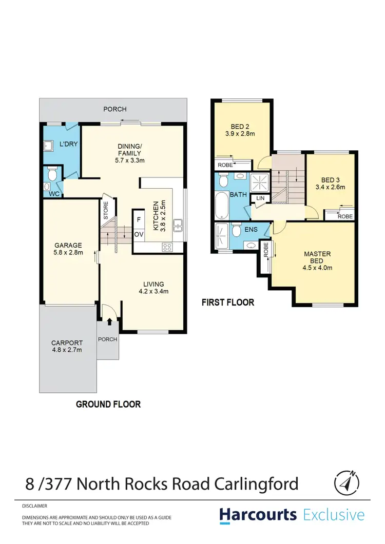 Floorplan of Homely townhouse listing, 8/377 North Rocks Road, Carlingford NSW 2118