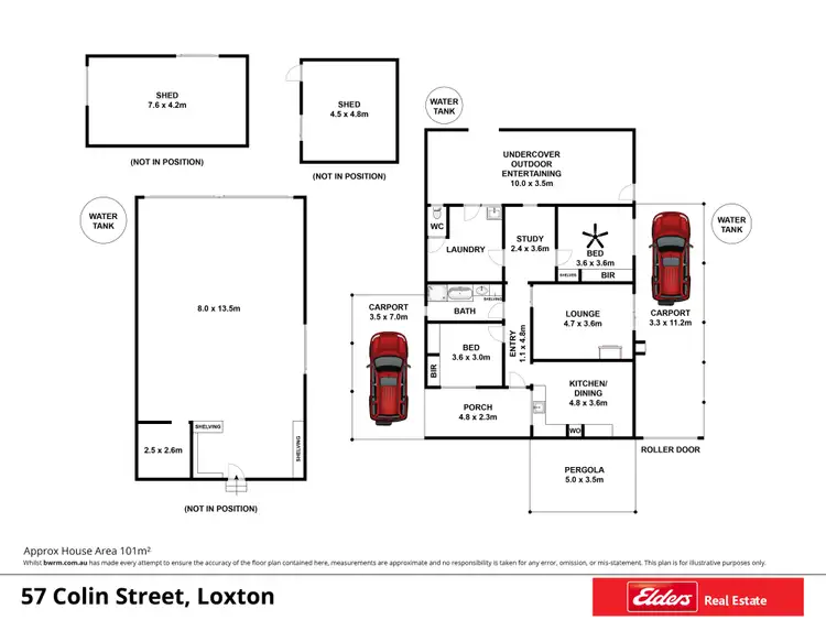 Floorplan of Homely house listing, 57 Colin Street, Loxton SA 5333