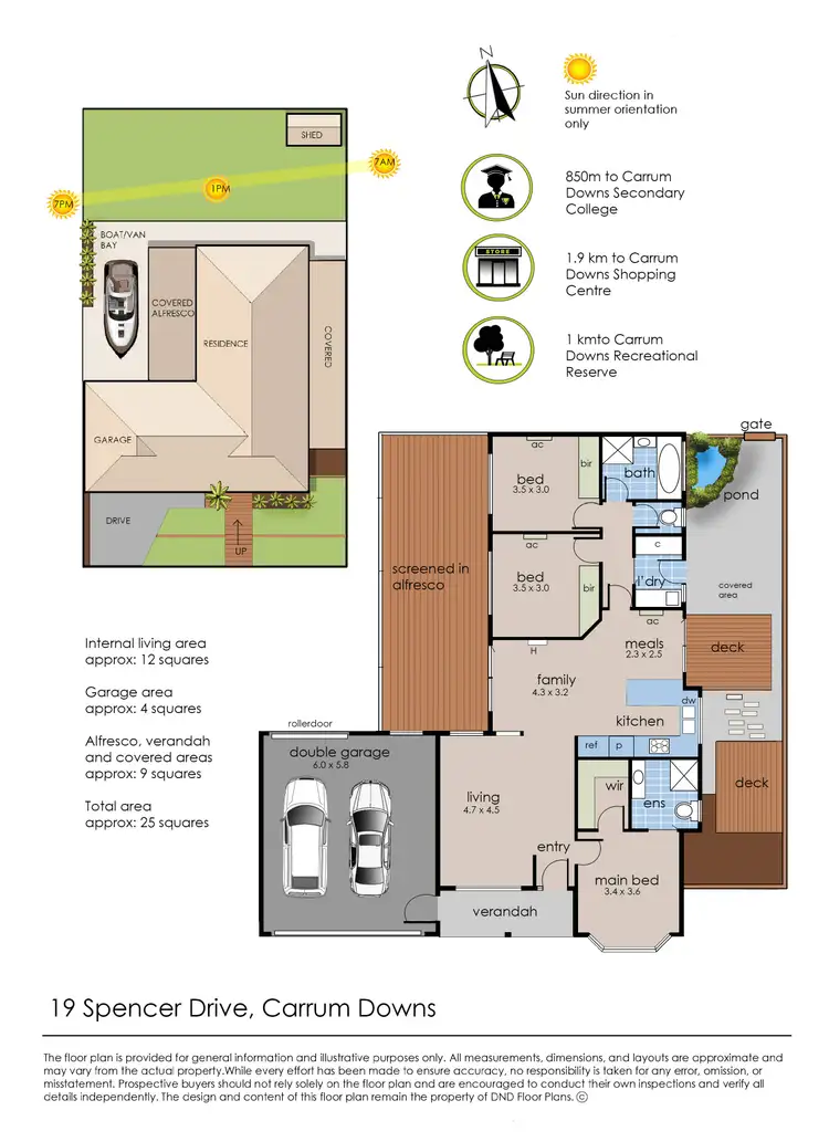 Floorplan of Homely house listing, 19 Spencer Drive, Carrum Downs VIC 3201