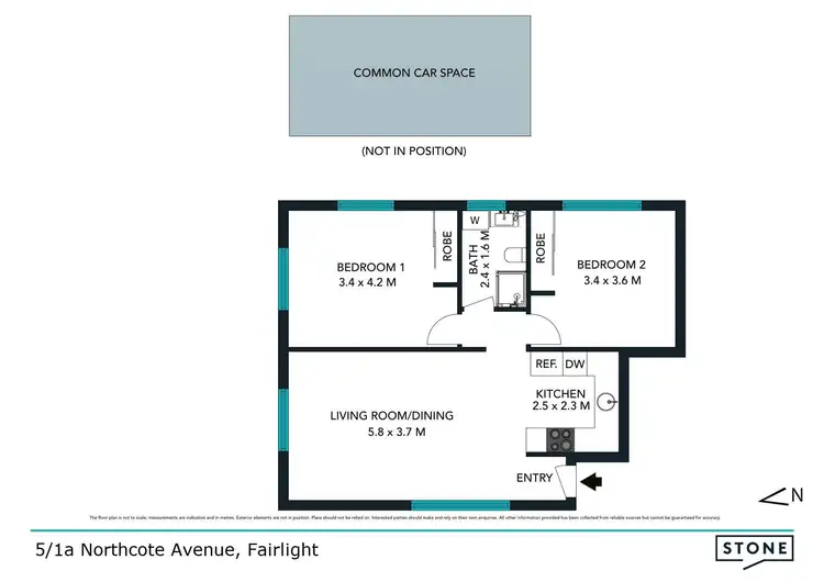Floorplan of Homely apartment listing, 5/1a Northcote Avenue, Fairlight NSW 2094