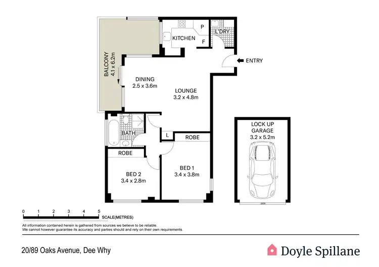 Floorplan of Homely apartment listing, 20/89 Oaks Avenue, Dee Why NSW 2099