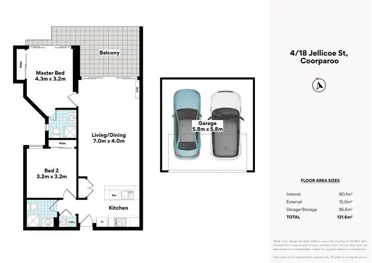 Floorplan of Homely unit listing, 4/18 Jellicoe Street, Coorparoo QLD 4151