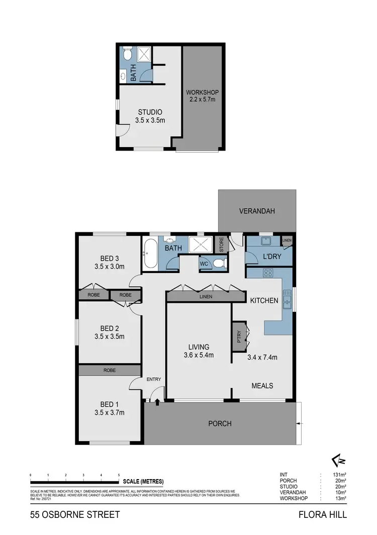 Floorplan of Homely house listing, 55 Osborne Street, Flora Hill VIC 3550