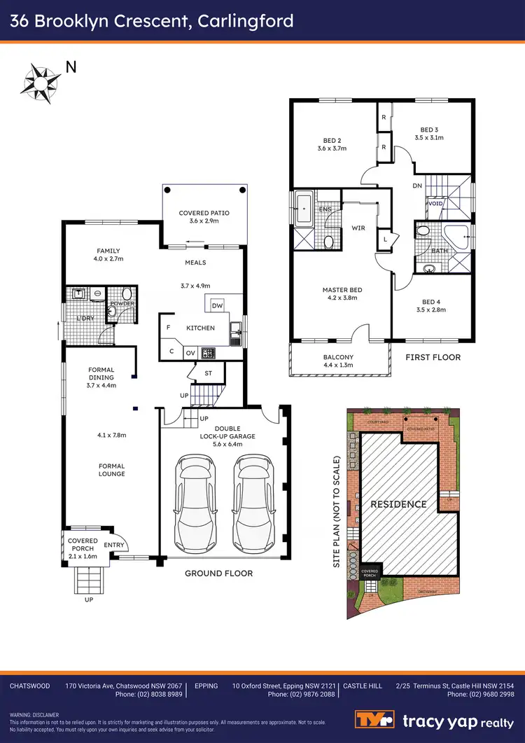 Floorplan of Homely house listing, 36 Brooklyn Crescent, Carlingford NSW 2118